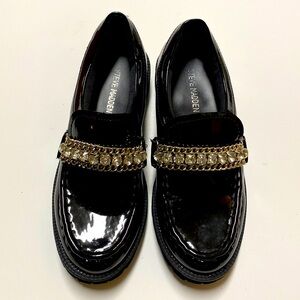 Steve Madden Black Patent Leather Loafers